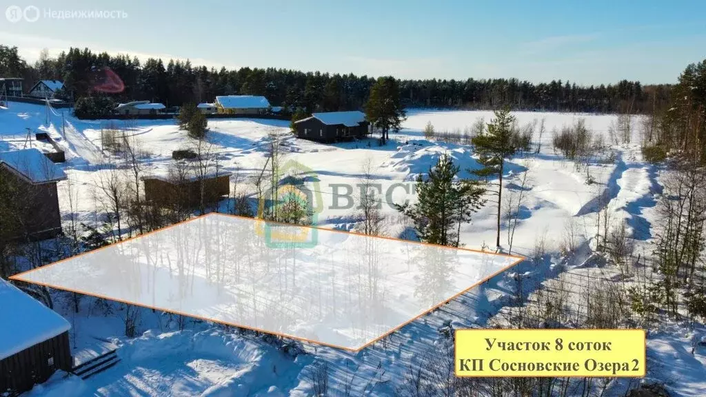 Участок в Сосновское сельское поселение, коттеджный посёлок Сосновские ... - Фото 1