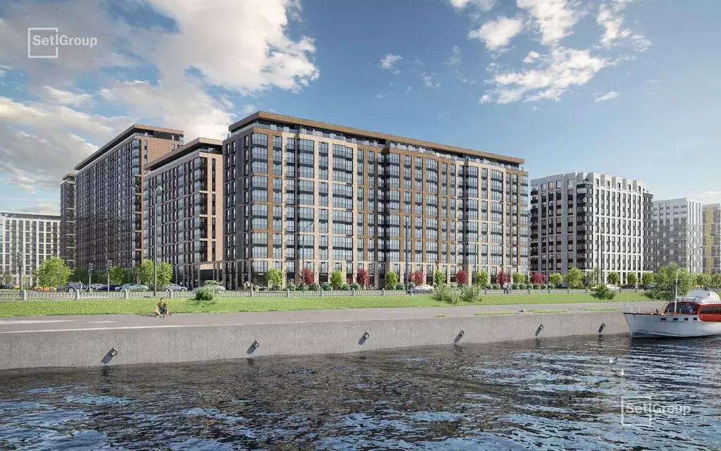 Студия Санкт-Петербург Октябрьская наб. (25.52 м) - Фото 1