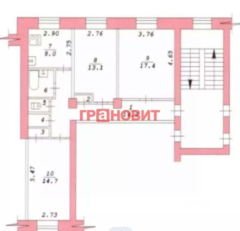 3-к кв. Новосибирская область, Новосибирск ул. Богдана Хмельницкого, ... - Фото 1