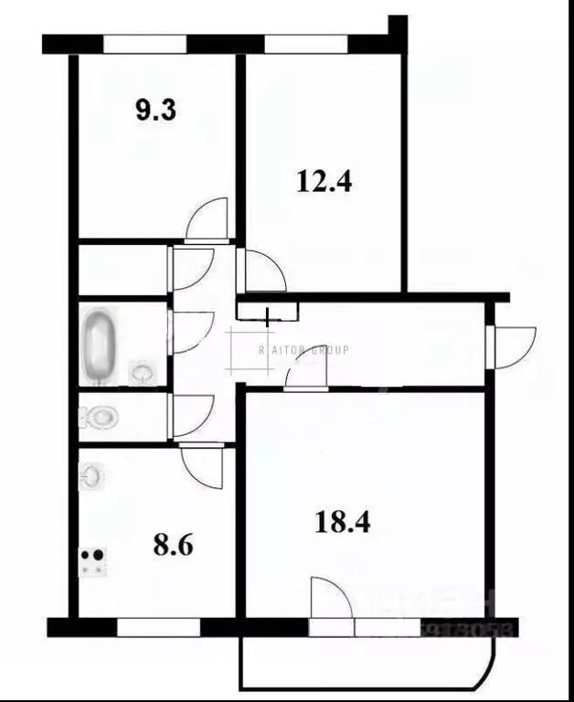 3-к кв. Новосибирская область, Новосибирск Лазурная ул., 22 (63.5 м) - Фото 1