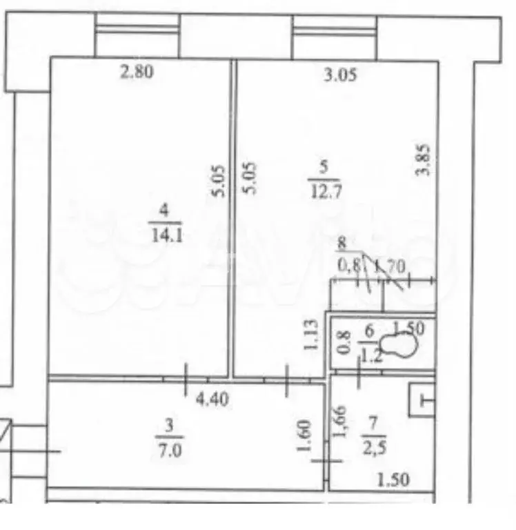 2-к. квартира, 38 м, 5/9 эт. - Фото 0