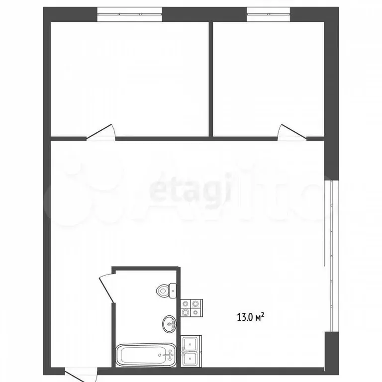 3-к. квартира, 60 м, 8/8 эт. - Фото 0
