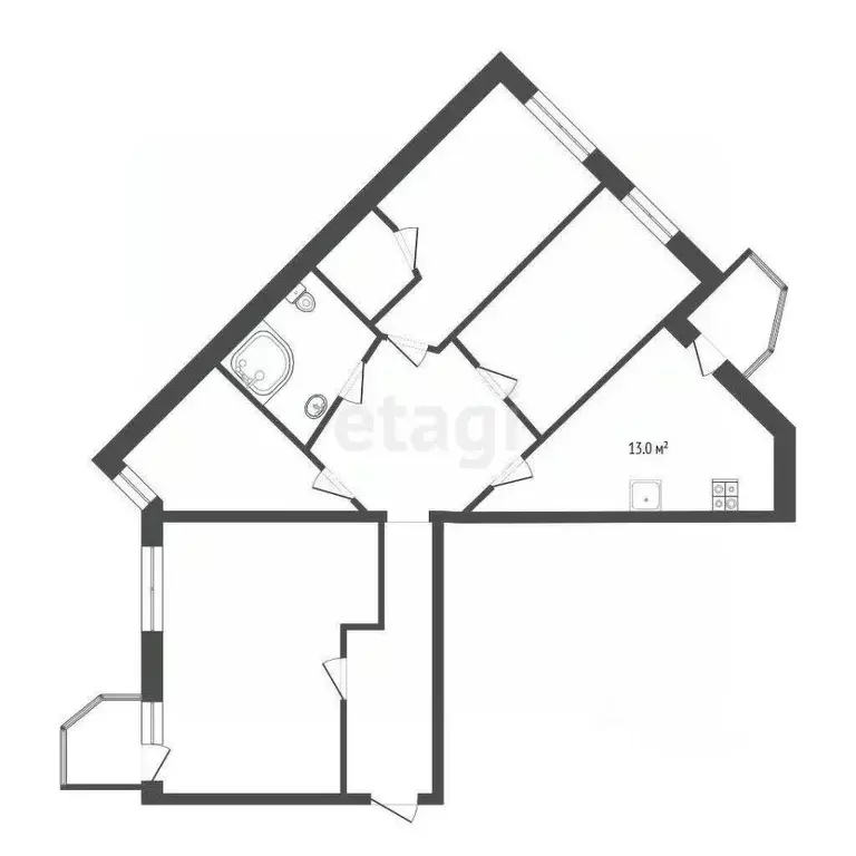 3-к кв. Тюменская область, Тюмень ул. Муравленко, 9 (96.7 м) - Фото 1