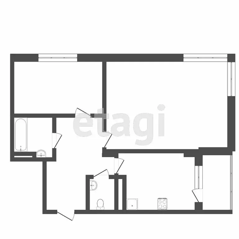 2-комнатная квартира: Тюмень, улица 50 лет Октября, 4 (90.1 м) - Фото 1