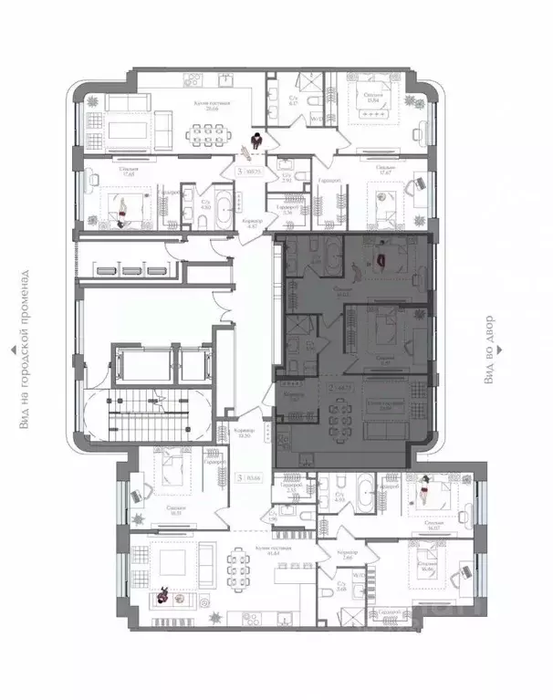 2-к кв. Москва Жилой комплекс Преображенская площадь,  (66.73 м) - Фото 1