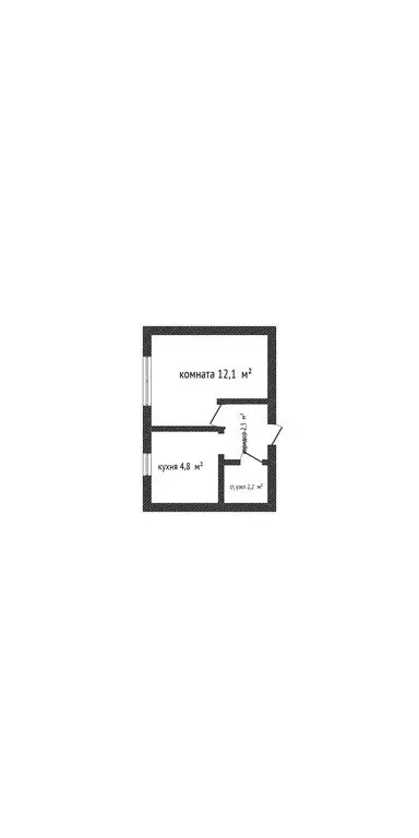 1-комнатная квартира: Новороссийск, Прямая улица, 31 (22 м) - Фото 1