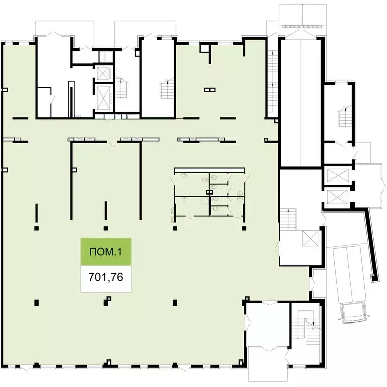 Помещение свободного назначения (758.1 м) - Фото 2
