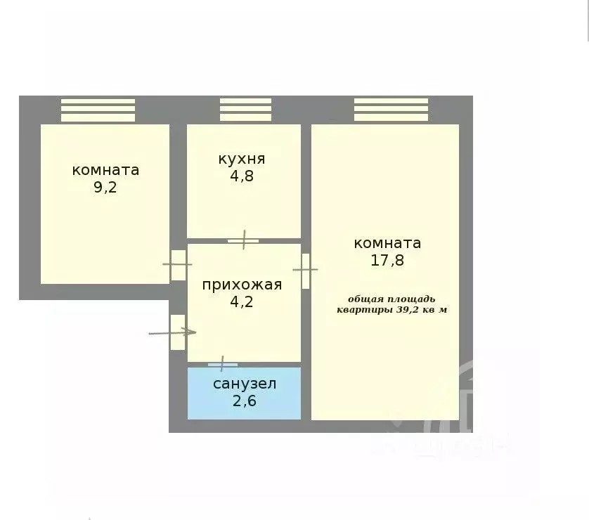 2-к кв. Санкт-Петербург Магнитогорская ул., 67 (48.0 м) - Фото 2