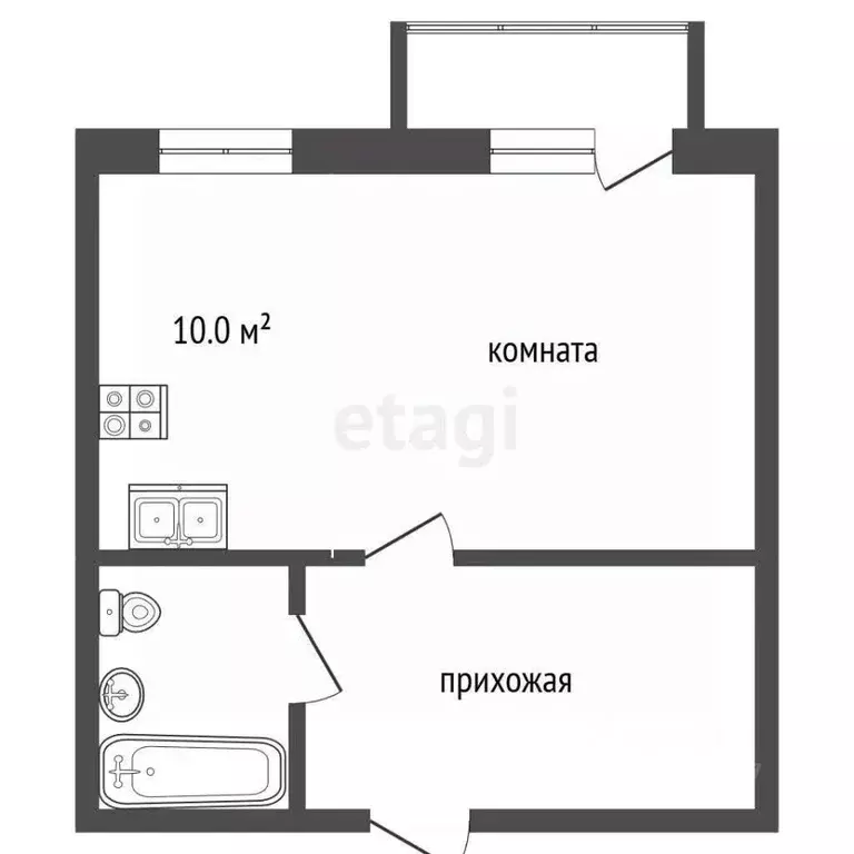 Студия Татарстан, Набережные Челны ул. Абдуллы Алиша, 7 (31.0 м) - Фото 2