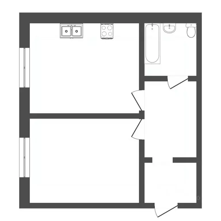 1-к кв. Тюменская область, Тюмень Магаданская ул., 13 (37.6 м) - Фото 2