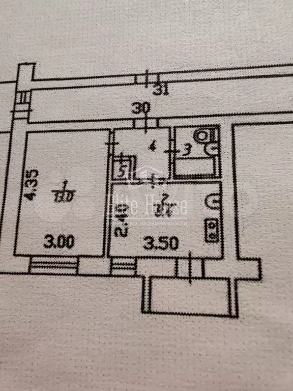 1-к. квартира, 29 м, 3/6 эт. - Фото 0