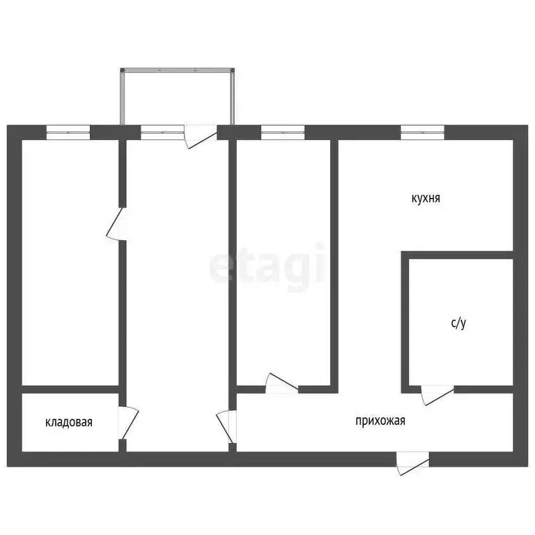 3-комнатная квартира: Ковров, улица Димитрова, 20 (53.1 м) - Фото 0