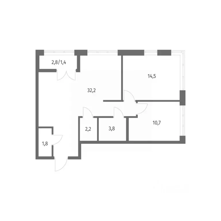 2-к кв. Ленинградская область, Ломоносовский район, Аннинское ... - Фото 1