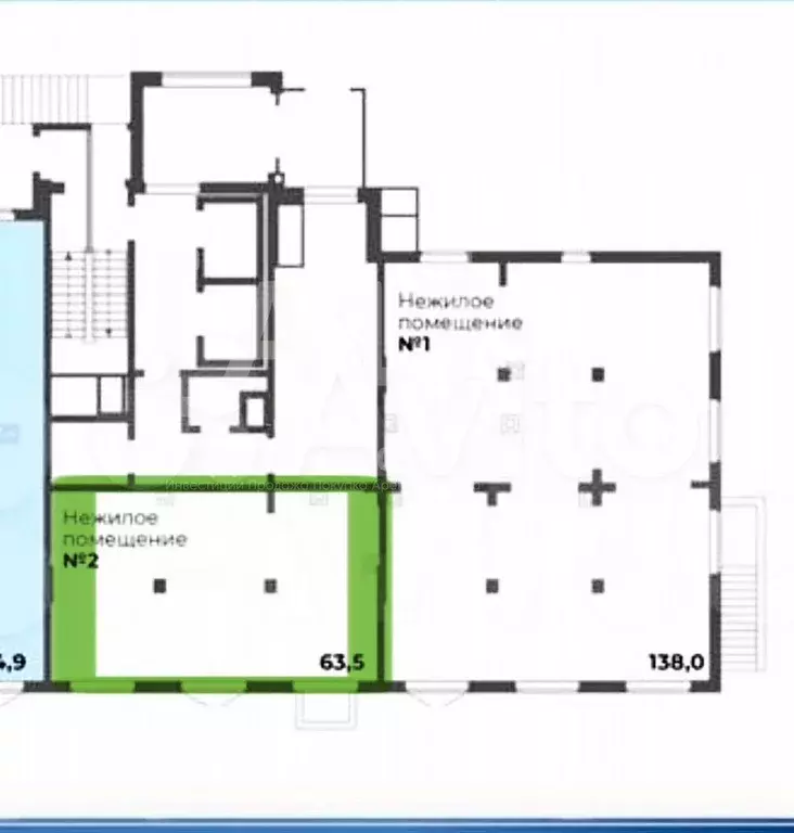 Помещение свободного назначения 63 кв.м - Фото 0