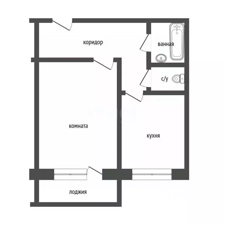 1-к кв. Курганская область, Курган Заозерный жилрайон, 4-й мкр, 21 ... - Фото 2