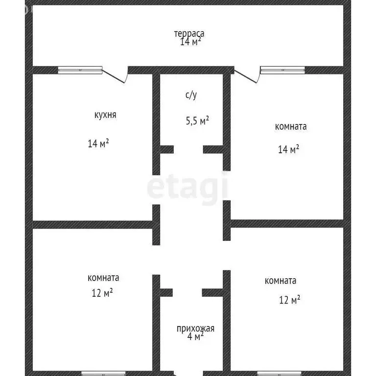 Дом в посёлок Саук-Дере, Виноградная улица (74.3 м) - Фото 0