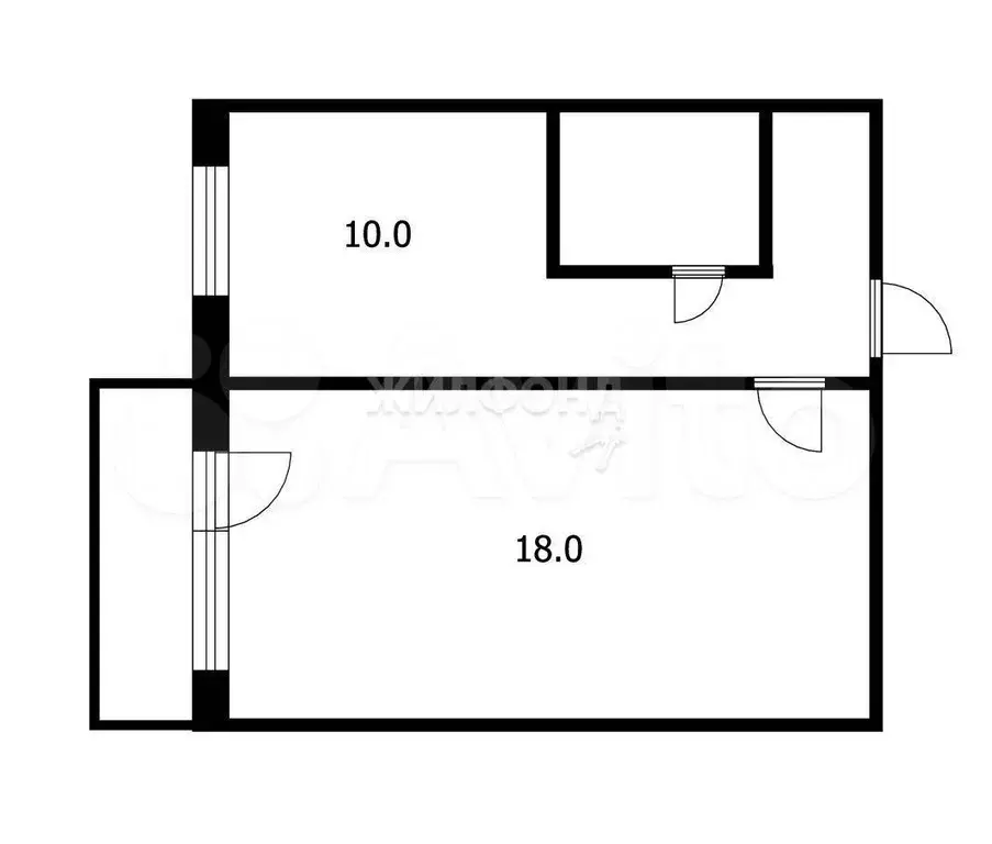 1-к. квартира, 36,8 м, 2/9 эт. - Фото 0