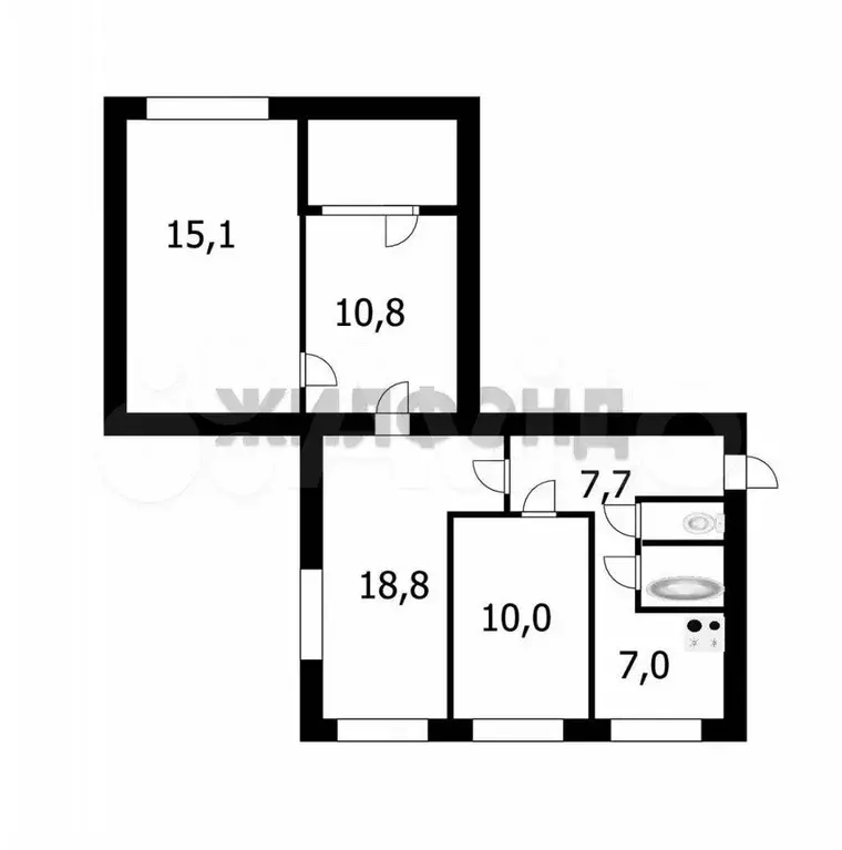 4-к. квартира, 72,6 м, 7/9 эт. - Фото 0