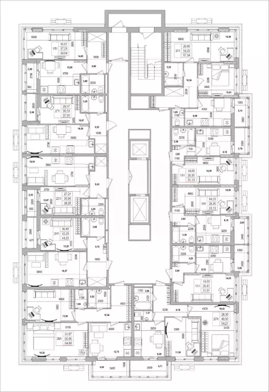 2-к кв. Белгородская область, Белгород Славянская ул. (45.01 м) - Фото 1