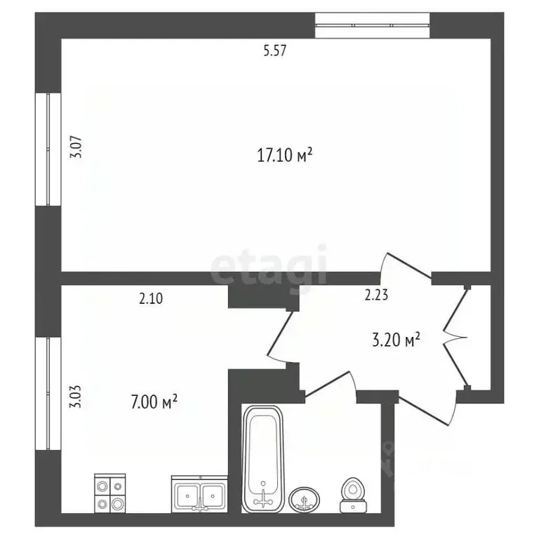 1-к кв. Камчатский край, Петропавловск-Камчатский Орбитальный проезд, ... - Фото 1