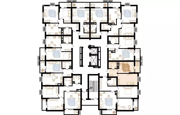 1-комнатная квартира: Краснодар, улица Даниила Смоляна, 71к2 (37.5 м) - Фото 1