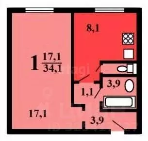 1-к кв. Москва 16-я Парковая ул., 43К2 (33.8 м) - Фото 2