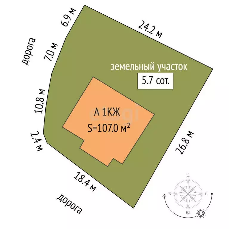 Дом в Тюмень, садовое товарищество Малинка, Дальняя улица (107 м) - Фото 1