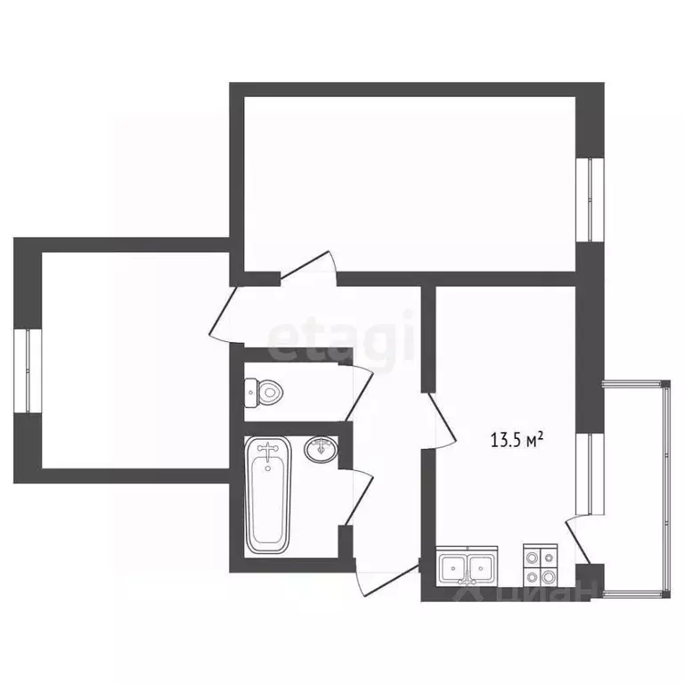 2-к кв. Ростовская область, Батайск ул. Ушинского, 20 (64.0 м) - Фото 2