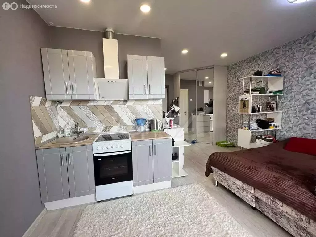 Квартира-студия: Тюмень, улица Новосёлов, 107к2 (25 м) - Фото 1