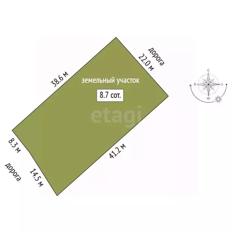 Участок в Марий Эл, Йошкар-Ола городской округ, д. Якимово ул. ... - Фото 2