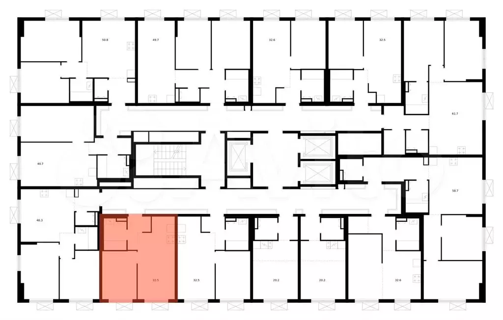 1-к. квартира, 32,5 м, 20/24 эт. - Фото 1