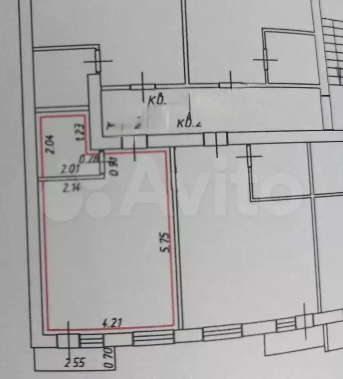 1-к. квартира, 27 м, 1/3 эт. - Фото 0