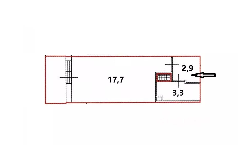 Студия Санкт-Петербург ул. Генерала Кравченко, 3к1 (23.9 м) - Фото 1