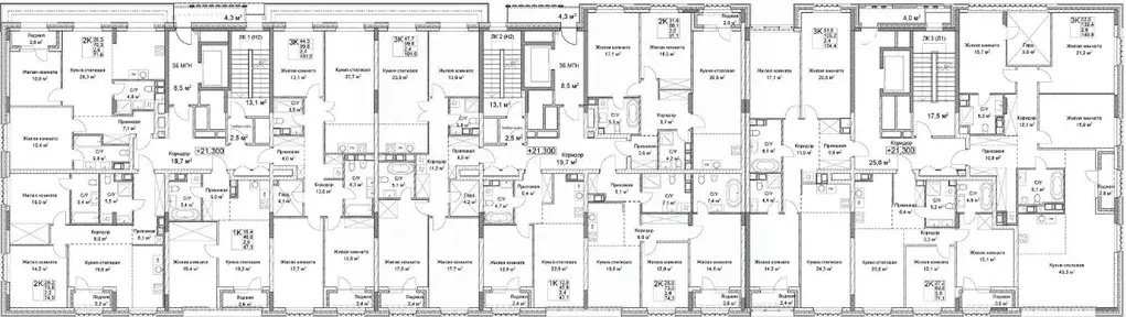 2-к кв. Нижегородская область, Нижний Новгород Ильинская ул. (74.3 м) - Фото 2