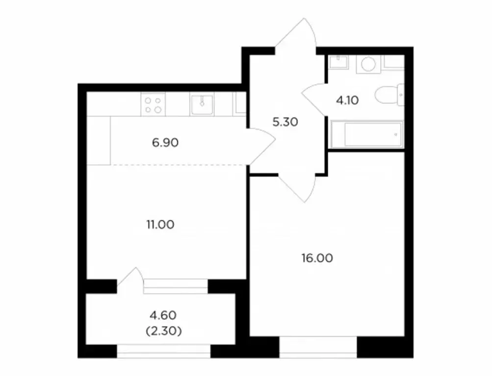 2-комнатная квартира: Мытищи, проспект Астрахова, 14Б (45.5 м) - Фото 0