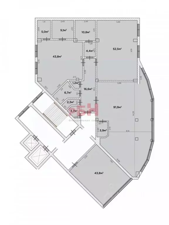 Офис в Тюменская область, Тюмень ул. Республики, 250Б (250 м) - Фото 1