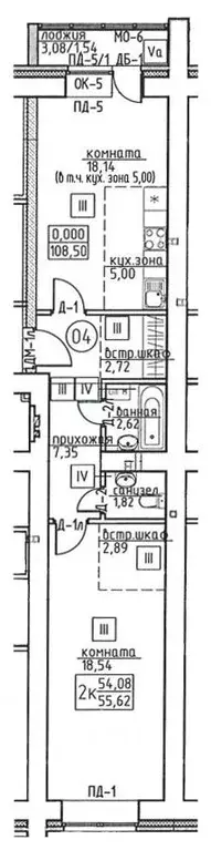 2-к кв. Томская область, Томск Сибирская ул., 74 (55.62 м) - Фото 0