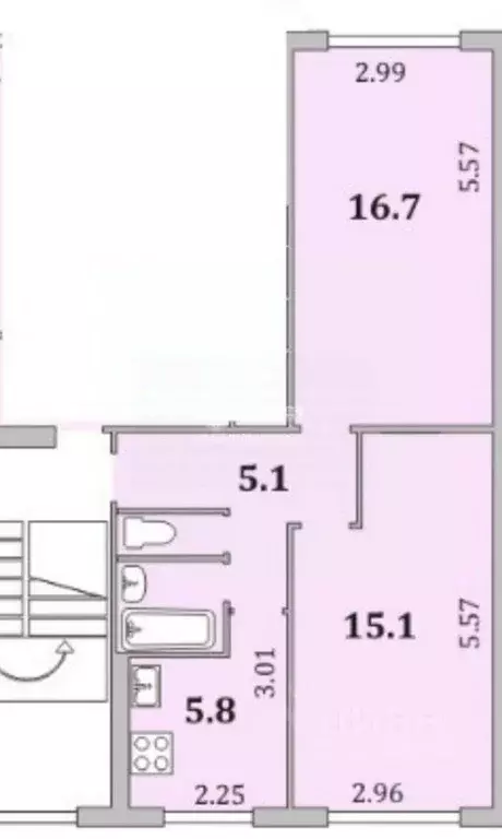 Комната Мурманская область, Мурманск ул. Виктора Миронова, 6 (15.0 м) - Фото 1