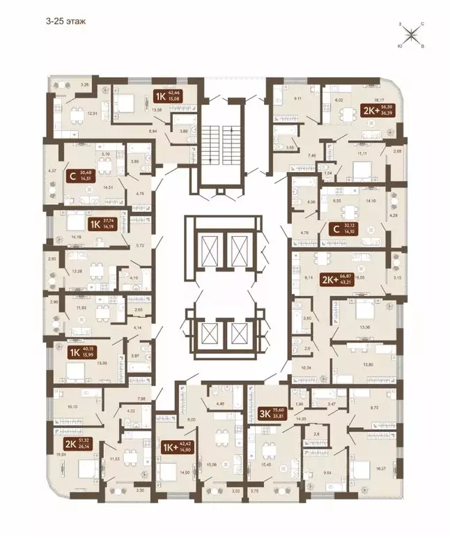 1-к кв. Кемеровская область, Кемерово 58В мкр, 1 (40.15 м) - Фото 1