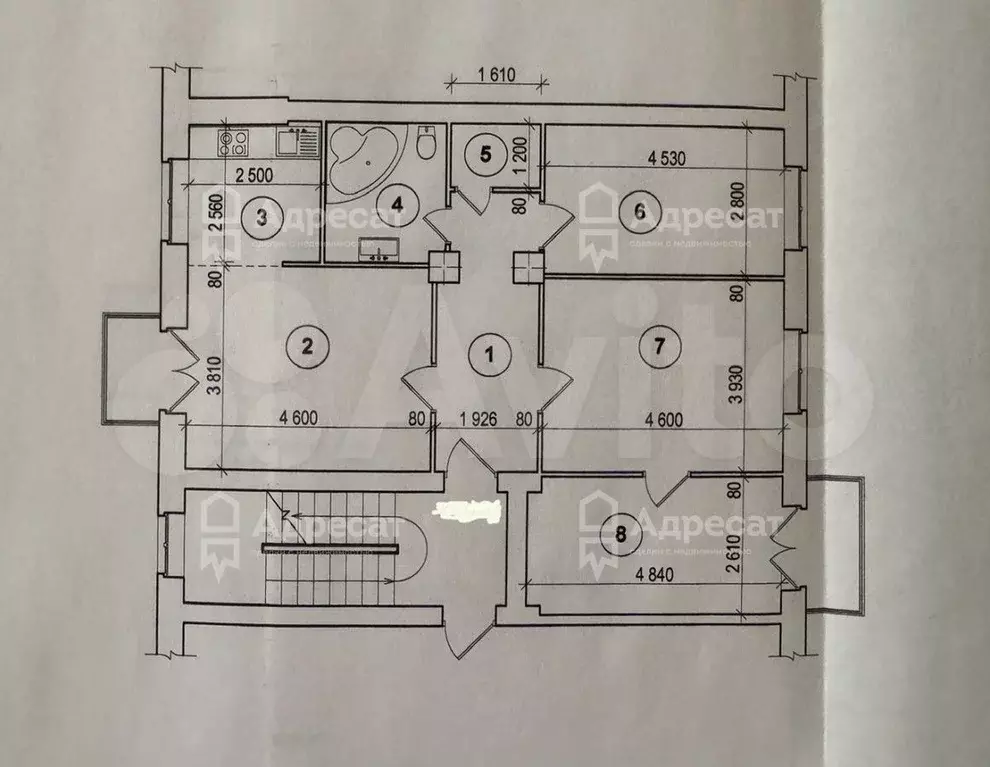 4-к. квартира, 85,8 м, 2/3 эт. - Фото 0