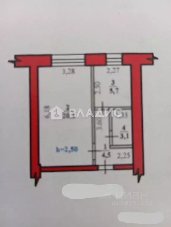 1-к кв. Башкортостан, Стерлитамак просп. Октября, 28 (33.5 м) - Фото 2