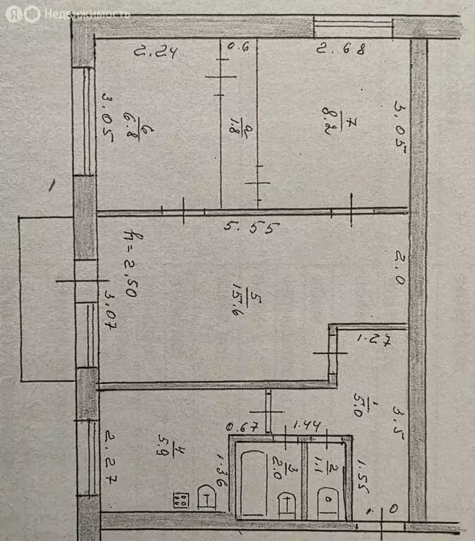 3-комнатная квартира: Николаевск, Октябрьская улица, 20 (46.4 м) - Фото 1