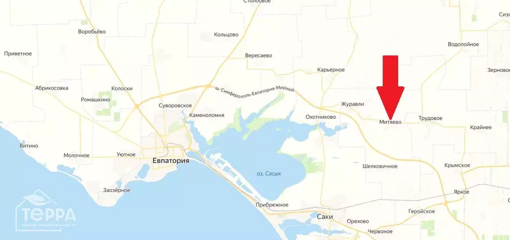 Участок в Крым, Сакский район, с. Митяево ул. Южная, 2 (10.5 сот.) - Фото 2