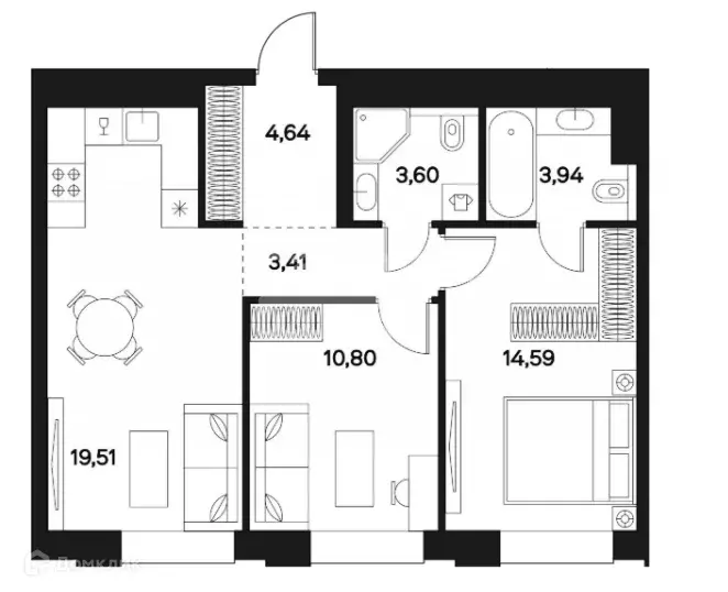 Продаётся 3-к квартира, 60.49 м - Фото 0