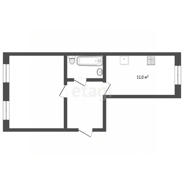 1-к кв. Тюменская область, Тюмень Мелиораторов мкр, ул. Сидора ... - Фото 2