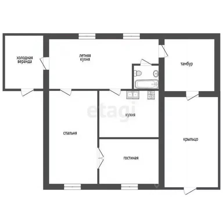 Дом в Тюменская область, Тюменский муниципальный округ, с. Щербак ул. ... - Фото 2