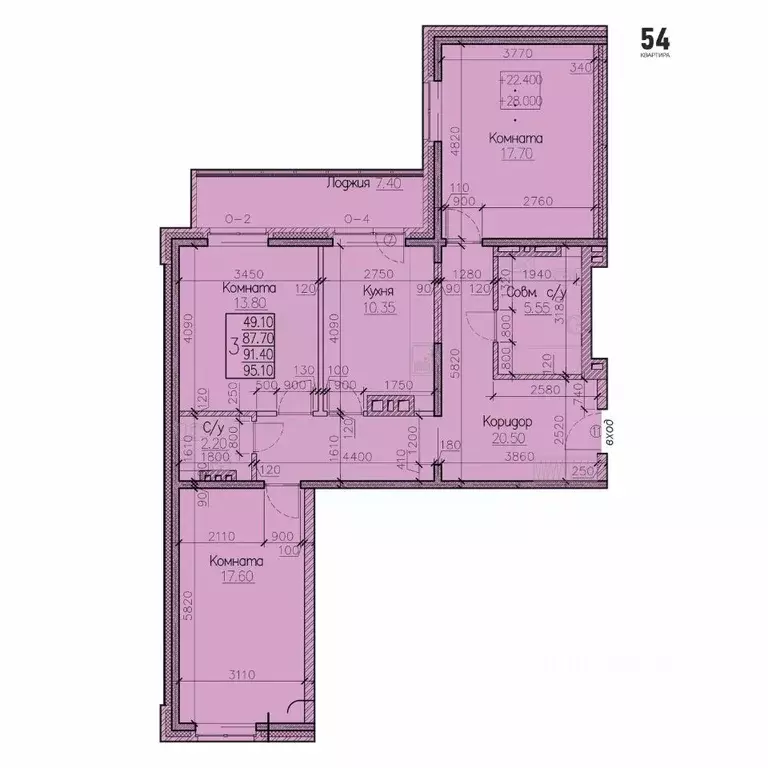 3-к кв. Иркутская область, Иркутск ул. Освобождения, 132 (91.4 м) - Фото 0