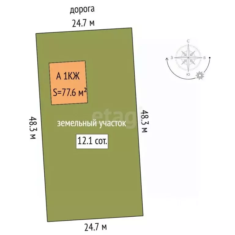 Дом в Свердловская область, Талица ул. Листопадная, 15 (78 м) - Фото 2