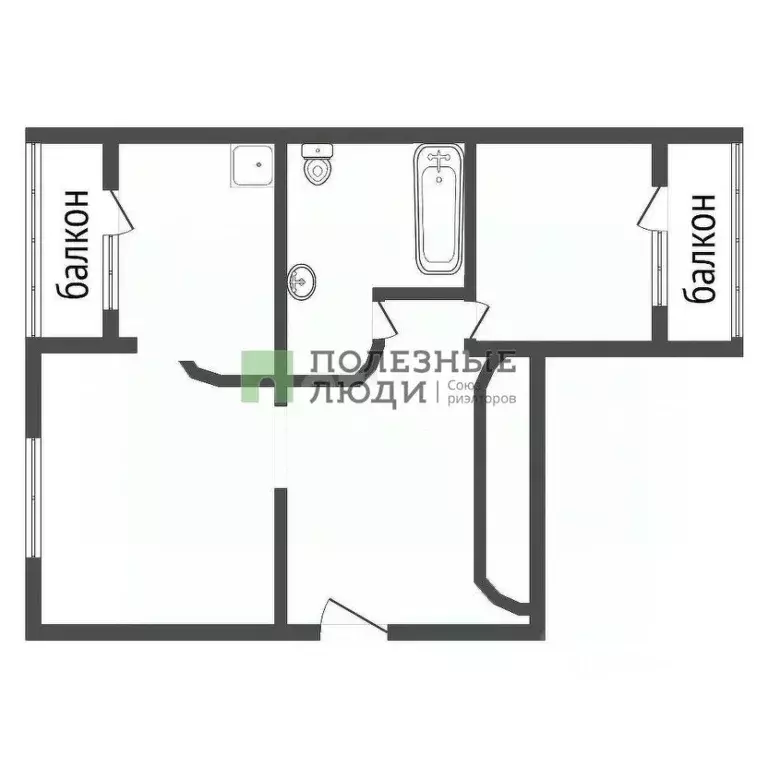 2-к кв. Красноярский край, Красноярск ул. Авиаторов, 23 (69.1 м) - Фото 2