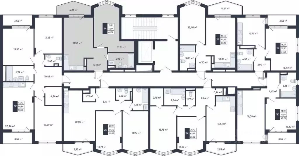 1-к кв. Белгородская область, Старый Оскол Садовые Кварталы мкр,  ... - Фото 2